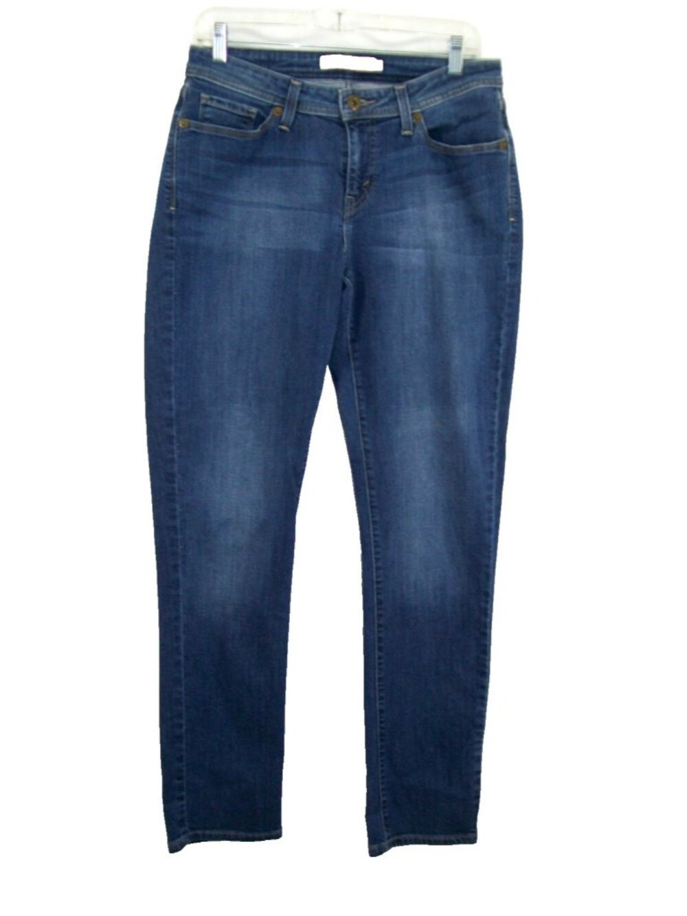 Womens Levis sz 10 529 Curvy Skinny Leg Jeans Mid Rise Dark Wash 30 x 31